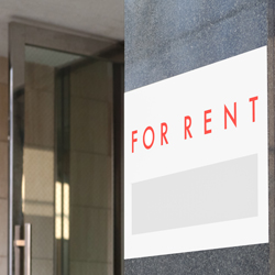 Commercial Building Rent Sign