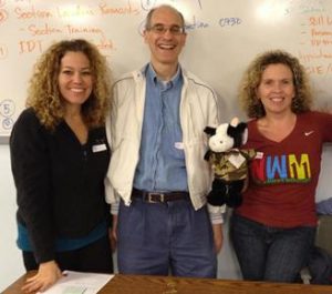 Sue M. Bendavid, David Gurnick and Kira S. Masteller lend a hand at Operation Gratitude.