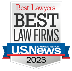 U.S. News & World Report Best Lawyers badge 2023.